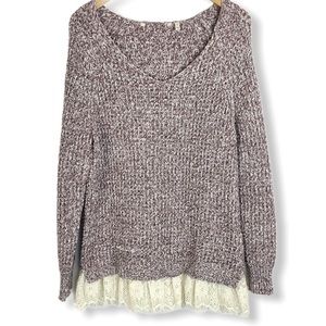 Soft Surroundings Sweater Soft Spoken tunic Mauve